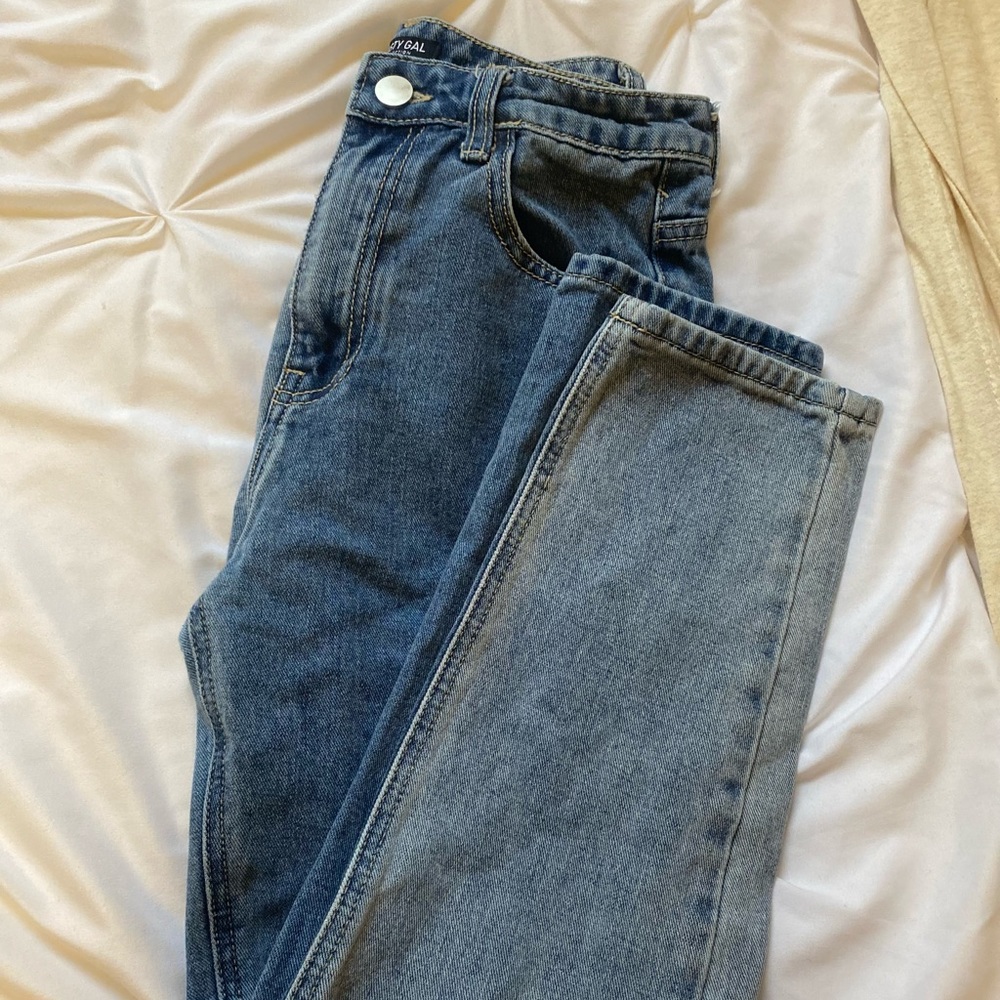 NASTY GAL two-toned jeans.